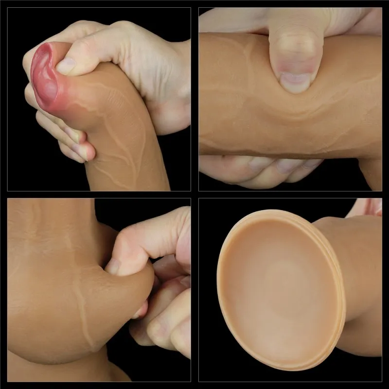 Фото Lovetoy, Китай Фаллос с закрытой головкой и высоко посаженной мошонкой Lovetoy Silicone Cock 28 см