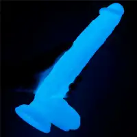 Фото Lovetoy, Китай Светящийся в темноте фаллос на присоске Lumino Play Dildo 27 см