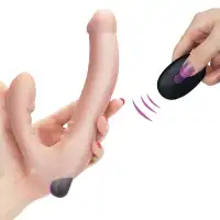 Фото Lovetoy, Китай Безремневой страпон с вибрацией и пультом ДУ Rechargeable Ijoy 20 см