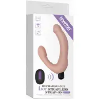 Фото Lovetoy, Китай Безремневой страпон с вибрацией и пультом ДУ Rechargeable Ijoy 20 см
