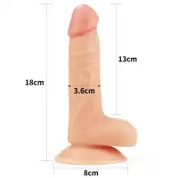 Фото Lovetoy, Китай Страпон с мошонкой на черных трусиках Easy Strapon Set 18 см