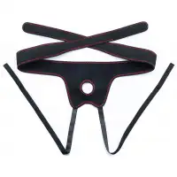 Фото Lovetoy, Китай Страпон с мошонкой на черных трусиках Easy Strapon Set 18 см