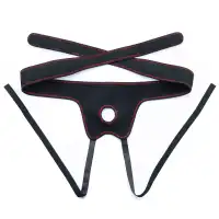 Фото Lovetoy, Китай Реалистичный страпон на черных трусиках Easy Strapon Set 19 см