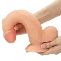 Изображение Lovetoy, Китай Изогнутый страпон-реалистик на черных трусиках Easy Strapon Set 21,5 см