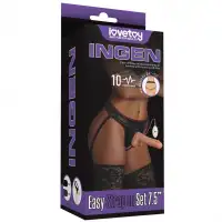 Фото Lovetoy, Китай Страпон телесный с вибрацией Ingen Easy Strapon Set 20 см