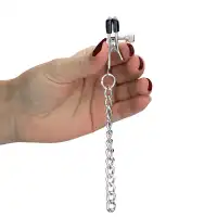 Фото Lovetoy, Китай Зажимы для сосков и клитора с красными кисточками Nipple Clit Tassel Clamp With Chain