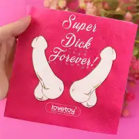 Фото Lovetoy, Китай Бумажные салфетки Super Dick Forever 10 шт