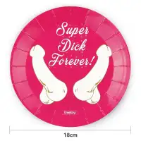 Фото Lovetoy, Китай Бумажные тарелки Super Dick Forever 6 шт