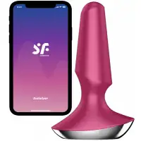 Фото Satisfyer, Германия Анальный смарт-стимулятор с вибрацией Satisfyer Plug-ilicious 2 розовый