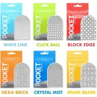 Изображение Tenga, Япония Карманный мастурбатор Tenga Pocket - Block Edge