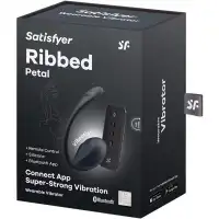 Satisfyer, Германия Мощный смарт-вибростимулятор Satisfyer Ribbed Petal черный — купить в Минске Изображение Satisfyer, Германия Мощный смарт-вибростимулятор Satisfyer Ribbed Petal черный