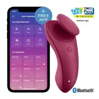 Фото Satisfyer, Германия Клиторальный смарт-стимулятор Satisfyer Sexy Secret бордовый