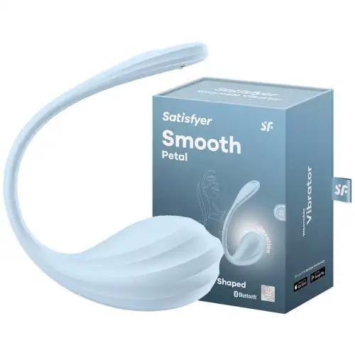 Изображение Satisfyer, Германия Мощный смарт-вибростимулятор Satisfyer Smooth Petal голубой