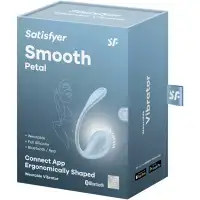 Изображение Satisfyer, Германия Мощный смарт-вибростимулятор Satisfyer Smooth Petal голубой
