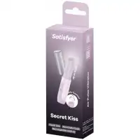 Фото Satisfyer, Германия Вакуумно-волновой мини-стимулятор клитора с вибрацией помада Satisfyer Secret Kiss