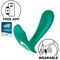 Фото Satisfyer, Германия Вагинальный смарт-стимулятор для ношения Satisfyer Top Secret зеленый