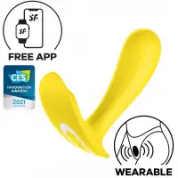 Фото Satisfyer, Германия Вагинальный смарт-стимулятор для ношения Satisfyer Top Secret желтый