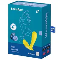 Фото Satisfyer, Германия Вагинальный смарт-стимулятор для ношения Satisfyer Top Secret желтый