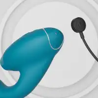 Фото Womanizer, Германия Роскошный вакуумный вибростимулятор для G точки и клитора Womanizer Duo 2 бирюзовый