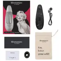 Изображение Womanizer, Германия Бесконтактный стимулятор клитора Womanizer Marilyn Monroe Black Marble​