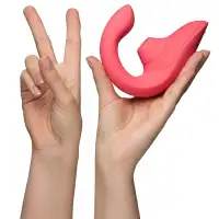 Фото Womanizer, Германия Вакуумный вибростимулятор для G точки и клитора Womanizer Blend розовый