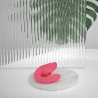 Фото Womanizer, Германия Вакуумный вибростимулятор для G точки и клитора Womanizer Blend розовый