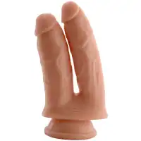 Изображение Nlonely, Китай Двойной фаллоимитатор X-Men Double Penetrator Dildo 17,5 и 20 см
