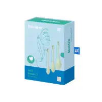 Фото  Набор вагинальных шариков Satisfyer YONI Power 2, силикон, светло-зеленый