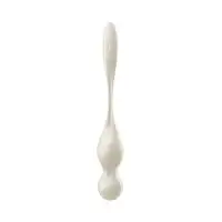 Изображение Satisfyer, Германия Вагинальные шарики с вибрацией Satisfyer Love Birds 1 Connect App, белый, 22,2 см