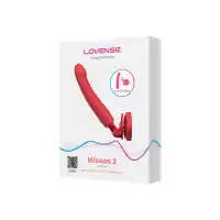 Изображение Lovense, США Дилдо-вибратор LOVENSE Mission 2 с технологией Touch-Sense, силикон, красный, 27,2 см