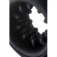 Фото Satisfyer, Германия Вибромастурбатор нереалистичный Satisfyer Ring Stroker, силикон, чёрный, 9,1 см.