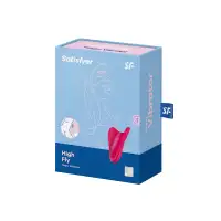 Изображение  Универсальный вибромассажер Satisfyer High Fly, силикон, красный