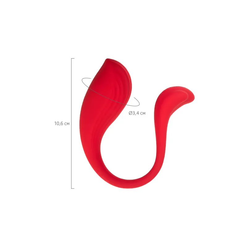 Изображение Svakom, США Интерактивный вибромассажер Svakom Phoenix Neo, силикон, красный, 11,8 см