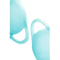 Фото  Менструальная чаша Satisfyer Feel Confident, 2 шт в наборе, силикон, синий