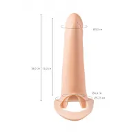 Изображение RealStick Strap-On by TOYFA Фаллопротез RealStick Strap-On Ewan, TPE, телесный, 15 см