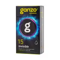 Презервативы Ganzo, Invisible, супер тонкие, латекс,18 см, 5,2 см, 15 шт. — купить в Минске Фото Презервативы Ganzo, Invisible, супер тонкие, латекс,18 см, 5,2 см, 15 шт.