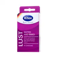 Ritex, Германия Презервативы Ritex, lust, рифленые, латекс, точечные, 19 см, 5,5 см, 8 шт. — купить в Минске Фото Ritex, Германия Презервативы Ritex, lust, рифленые, латекс, точечные, 19 см, 5,5 см, 8 шт.