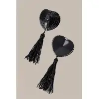 Изображение Attitude Solution Ltd Пэстис Waname Hearts with tassels в форме сердец с кисточками черные