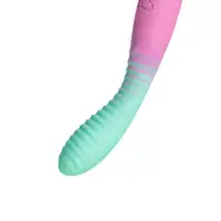 Изображение Flovetta by toyfa, Китай Вибратор с изогнутой головкой Flovetta AZALIA, силикон, мятно-розовый, 20,5 см
