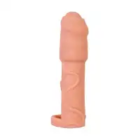 Изображение A-toys by TOYFA Насадка на пенис XLover by TOYFA для увеличения размера, TPE, телесный, 16 см
