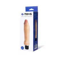 Изображение Attitude Solution Ltd Реалистичный вибратор A-Toys by TOYFA, PVC, телесный, 17 см