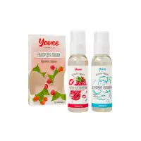 Фото YOVEE Набор гелей-смазок Yovee для любви (721001+721051), вкусовой (малина) + увл (гиалурон), 2х100мл