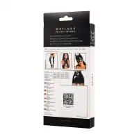 Фото  Юбка Glossy Billie из материала Wetlook, черный, XL