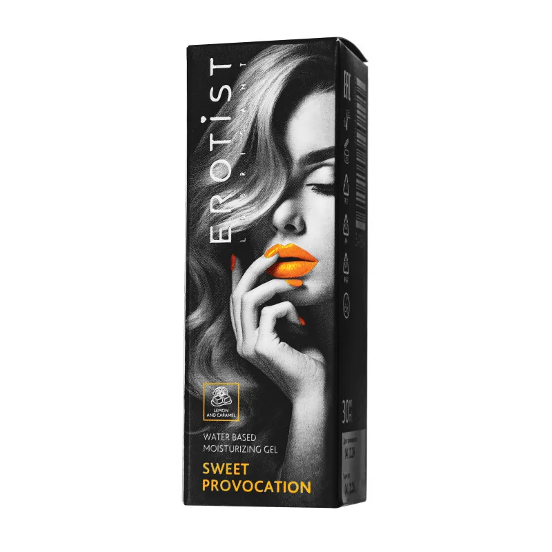 Erotist Lubricant Съедобный гель Erotist SWEET PROVOCATION: LEMON AND CARAMEL (со вкусом лимона и карамели), 30 мл — купить в Минске Изображение Erotist Lubricant Съедобный гель Erotist SWEET PROVOCATION: LEMON AND CARAMEL (со вкусом лимона и карамели), 30 мл