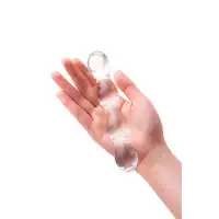 Фото Sexus Glass Двусторонний фаллоимитатор Sexus Glass, стекло, прозрачный, 18,5 см