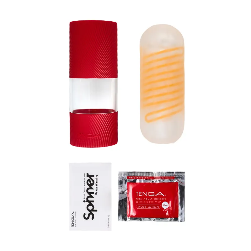 Изображение Tenga, Япония Нереалистичный мастурбатор TENGA SPINNER  Beads, TPE, прозрачный, 13 см