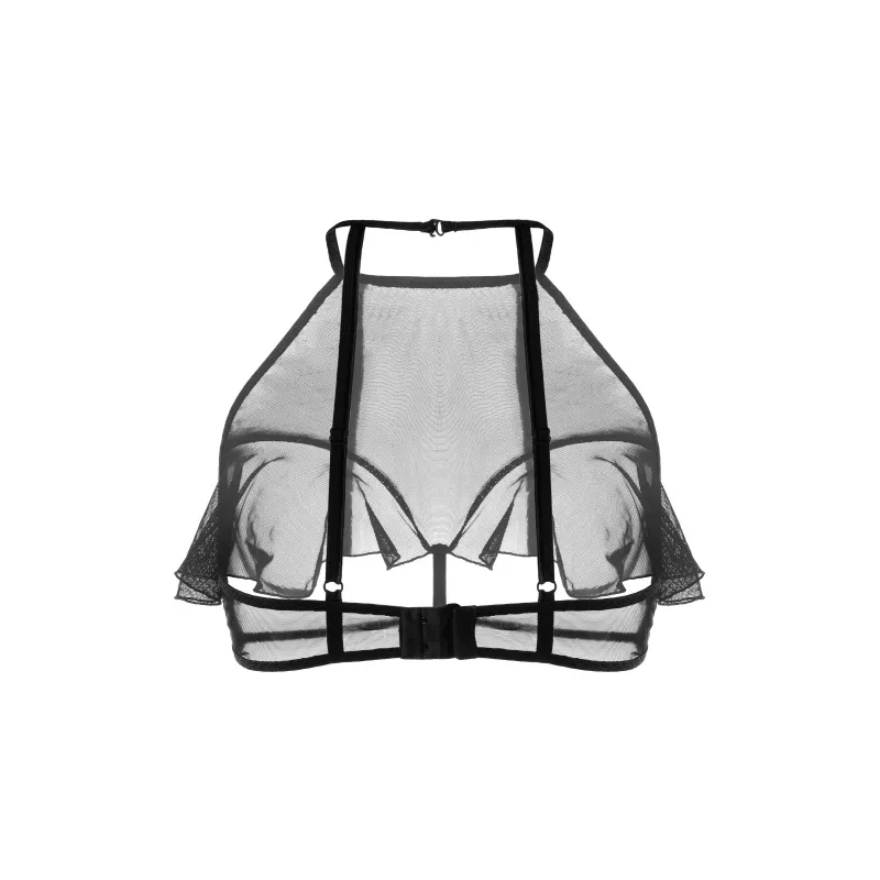 Фото Erolanta Lingerie Эротический бралетт Erolanta Karen с открытой грудью, черный (42-44) в пакете
