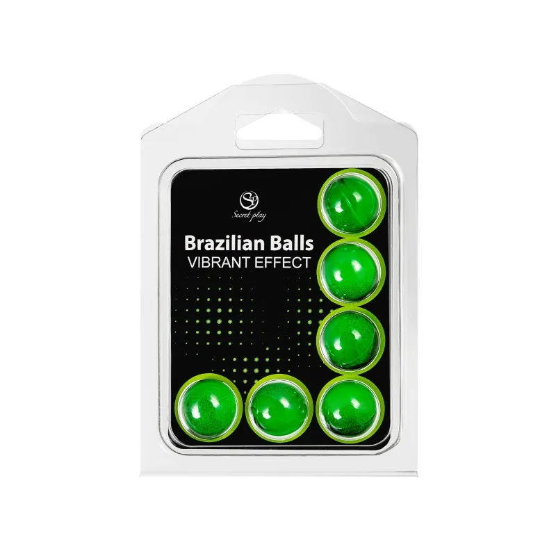 Secret play, Испания Массажное масло SECRET PLAY BRAZILIAN BALLS, с эффектом вибрации, 6 х 4 гр — купить в Минске Изображение Secret play, Испания Массажное масло SECRET PLAY BRAZILIAN BALLS, с эффектом вибрации, 6 х 4 гр