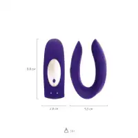 NINGHAI COUNTY JIMEITE ELECTRONICS CO., LTD, адрес: №18, 8th Jinshan road, Ningbo, Китай Многофункциональный стимулятор для пар Satisfyer Double Plus, силикон, фиолетовый, 18 см. — купить в Минске Фото NINGHAI COUNTY JIMEITE ELECTRONICS CO., LTD, адрес: №18, 8th Jinshan road, Ningbo, Китай Многофункциональный стимулятор для пар Satisfyer Double Plus, силикон, фиолетовый, 18 см.