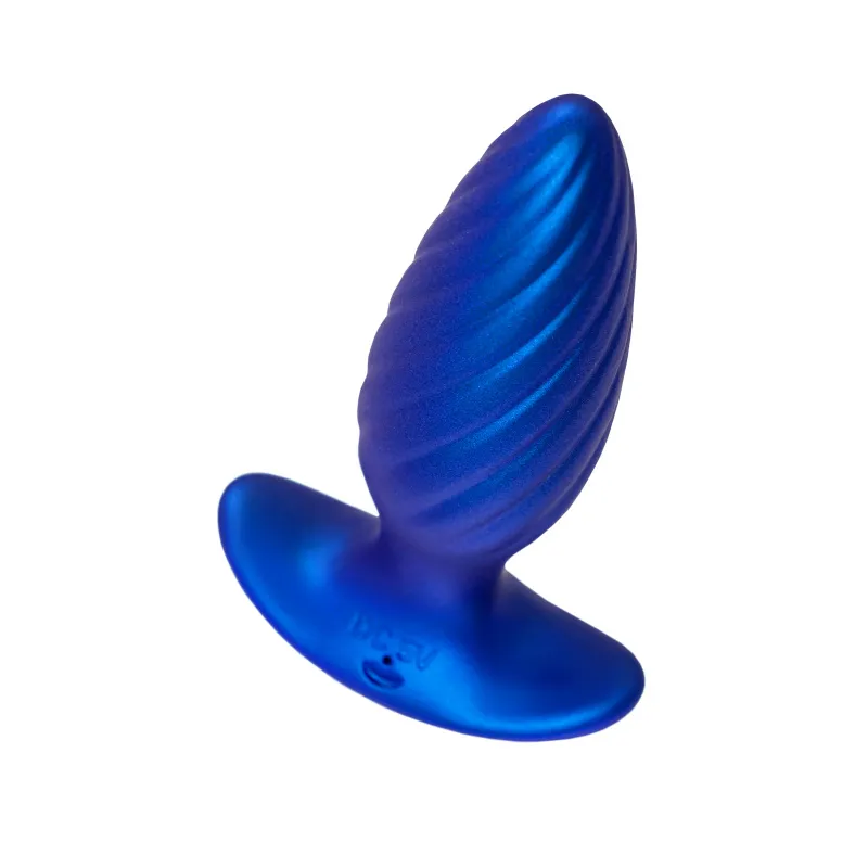 Изображение Leroina Анальная вибровтулка L`Eroina APP CLOSS с управлением от приложения и пульта, силикон, синий, 10,5 с